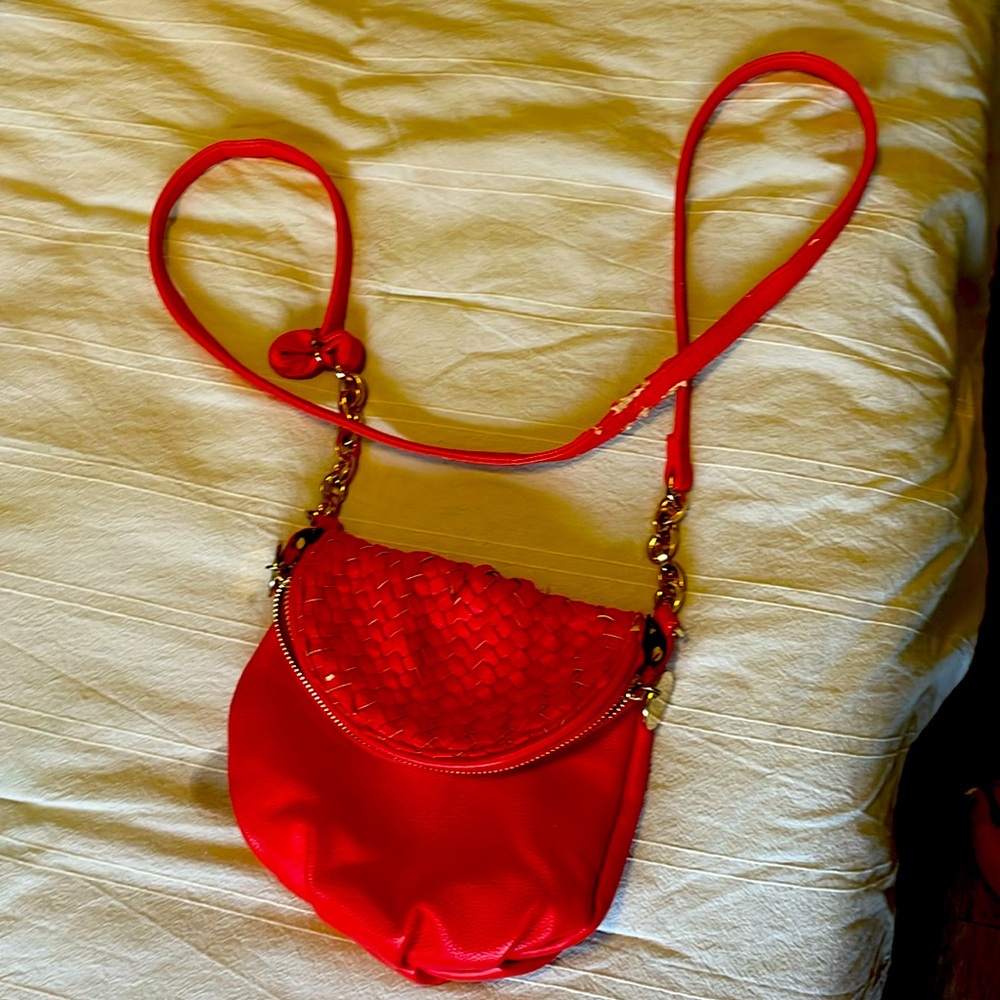 Red, and black and white polka dots,